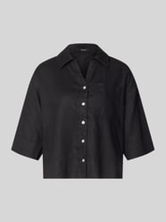 regular fit linnen blouse met borstzak model 'Flippa' van OPUS - 11