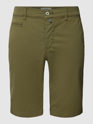 Shorts mit Paspeltaschen Modell 'Futureflex' von Pierre Cardin Grün - 24