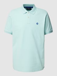 Poloshirt mit Label-Stitching von MCNEAL Türkis - 16