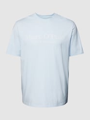 PLUS SIZE T-Shirt mit Label-Print von Marc o' Polo Plus Blau - 12