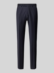 Slim Fit Anzughose aus Schurwoll-Mix Modell 'Franco' von DIGEL Blau - 47