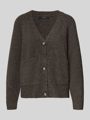 Kurtka z dzianiny o kroju comfort fit z dekoltem w serek model ‘BOOM’ od Vero Moda - 2