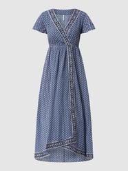 Maxi-jurk met all-over motief, model 'Lacey' van Pepe Jeans Blauw / turquoise - 35