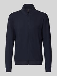Regular Fit Sweatjacke aus Baumwoll-Mix Modell 'Structure' von BOSS - 32
