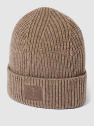 Beanie mit Label-Patch von JOOP! Braun - 1