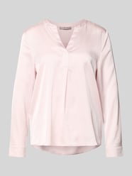 Bluzka o kroju regular fit z dekoltem w serek od Christian Berg Woman Selection Fuksjowy - 13