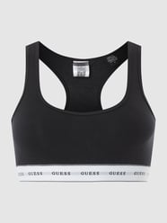 String mit Logo-Bund von Guess Schwarz - 42