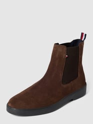 Chelsea Boots mit Gummieinsätzen von Tommy Hilfiger Braun - 16