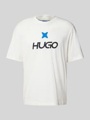 T-Shirt mit Label-Print Modell 'Newromi' von Hugo Blue - 34