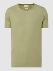 T-shirt z bawełny ekologicznej model ‘Adam’ od BY GARMENT MAKERS Zielony - 4