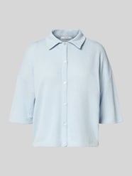 Gebreid shirt van viscosemix met polokraag model 'Sitrica' van OPUS - 11