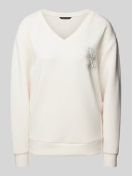 Oversized Sweatshirt mit Label-Detail von ARMANI EXCHANGE Beige - 35