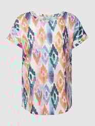 T-Shirt mit Allover-Muster von Christian Berg Woman Türkis - 41