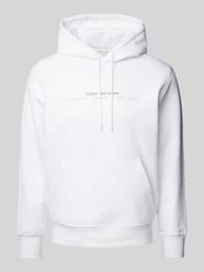 Hoodie mit Label-Print von Calvin Klein Jeans Weiß - 17