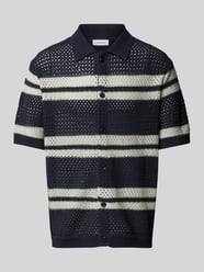 Regular fit vrijetijdsoverhemd met ajourpatroon, model 'Gianni' van Les Deux - 41