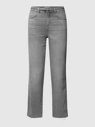 Jeans mit Label-Patch von comma Casual Identity Grau / Schwarz - 33