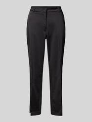 Slim fit stoffen broek met persplooien van Milano Italy - 37