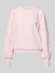 Regular Fit Sweatshirt aus Baumwoll-Mix Modell 'FEMME' von ONLY Pink - 40