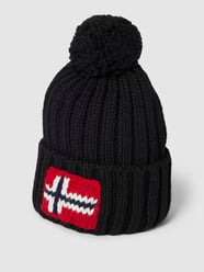 Wollmütze mit Label-Stitching Modell 'SEMIURY' von Napapijri Schwarz - 6