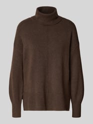 Golf o kroju regular fit z dodatkiem wełny model ‘MALOU’ od Pieces - 22