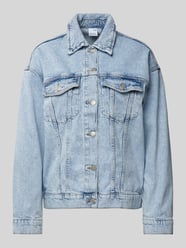 Regular Fit Jeansjacke aus Baumwoll-Mix mit Fly-Away Kragen Modell 'TESSA' von Vero Moda Blau - 33