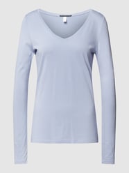 Sweatshirt met V-hals van QS by s.Oliver Paars - 23