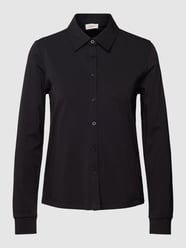Overhemdblouse met platte kraag van s.Oliver RED LABEL Zwart - 14