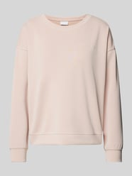 Sweatshirt mit gerippten Abschlüssen von Jake*s Collection Rosa - 2