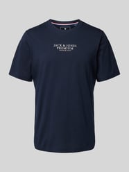 T-Shirt mit Label-Print von Jack & Jones Premium Blau - 46