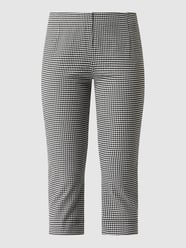 Caprihose mit Viskose-Anteil Modell 'Ina' von STEHMANN Grau / Schwarz - 18