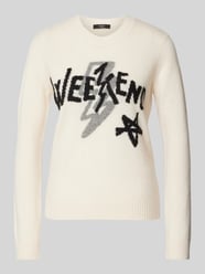 Gebreide pullover met labelprint, model 'KANSAS' van Weekend Max Mara - 8