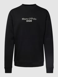 Sweatshirt met labelstitching van Marc O'Polo Denim Grijs / zwart - 22
