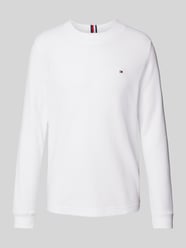 Longsleeve mit Logo-Stitching von Tommy Hilfiger Weiß - 3