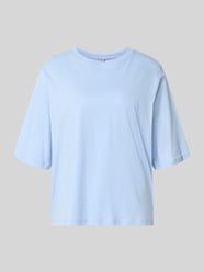 Pudełkowy krój t-shirt z bawełny ekologicznej model 'Derby' od Soyaconcept - 15