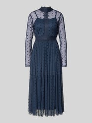 Cocktailkleid mit Stehkragen von LACE & BEADS Blau - 41