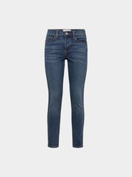 Cropped Skinny Jeans von Current/Elliott Blau / Türkis - 4
