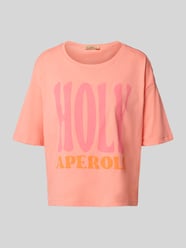 Boxy Fit T-Shirt mit Statement-Print von Smith and Soul Orange - 4