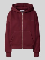 Relaxed Fit Sweatjacke aus Baumwoll-Mix mit Label-Detail von REVIEW Bordeaux - 33