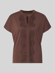 Regular Fit Bluse aus Baumwoll-Mix mit Spitzenbesatz von Marc Cain - 32