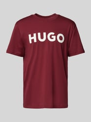 Oversized T-Shirt mit Rundhalsausschnitt Modell 'DULIVIO' von HUGO Rot - 8