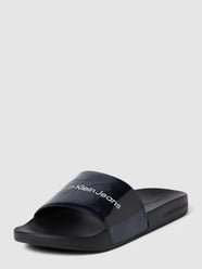Slides mit Label-Details von Calvin Klein Jeans Blau - 2
