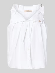 Blouse met platte kraag en ruches van Rinascimento - 15