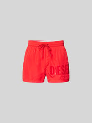 Shorts mit Label-Print von Diesel Rot - 6