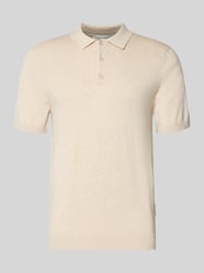 regular fit poloshirt met knoopsluiting model 'BELLS' van Casual Friday Beige - 42