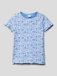 T-shirt met gebloemd all-over motief van s.Oliver RED LABEL Blauw / turquoise - 9