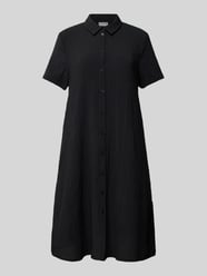 Knielanges Hemdblusenkleid mit Strukturmuster von Jake*s Casual - 8