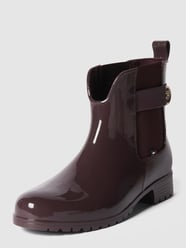 Laarsjes in glanzende look van Tommy Hilfiger Rood - 40