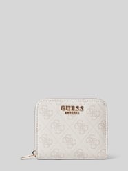 Portemonnaie mit Label-Applikation Modell 'LAUREL' von Guess Beige - 34