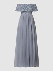 Abendkleid im Off-Shoulder-Look  von MAYA DELUXE Blau / Türkis - 18