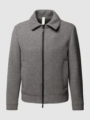 Jack van wolmix met platte kraag van Selected Homme Grijs - 4